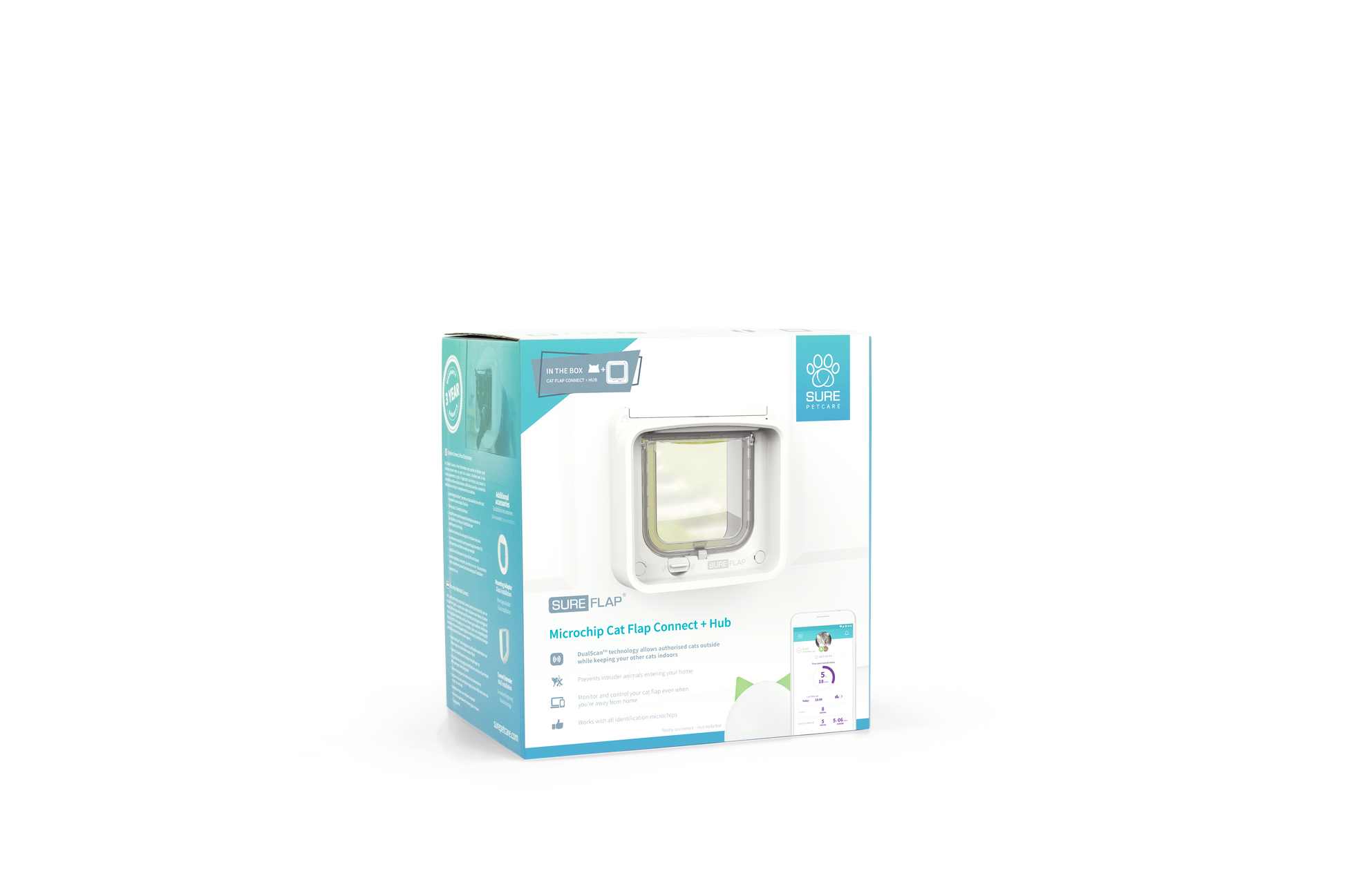 Sure Petcare SureFlap kattenluik Connect bundel inclusief hub