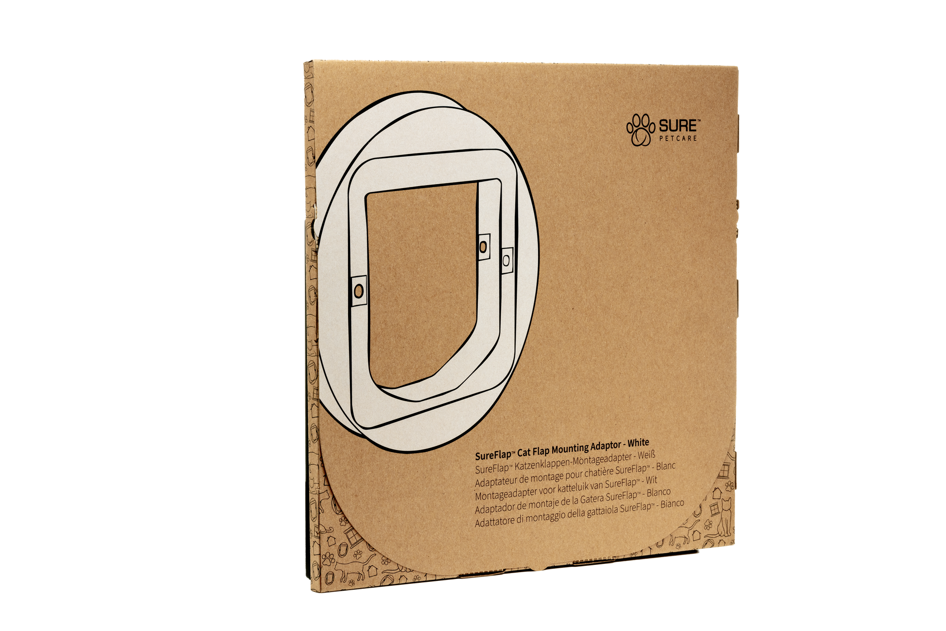 Sure Petcare SureFlap kattenluik montageadapter wit