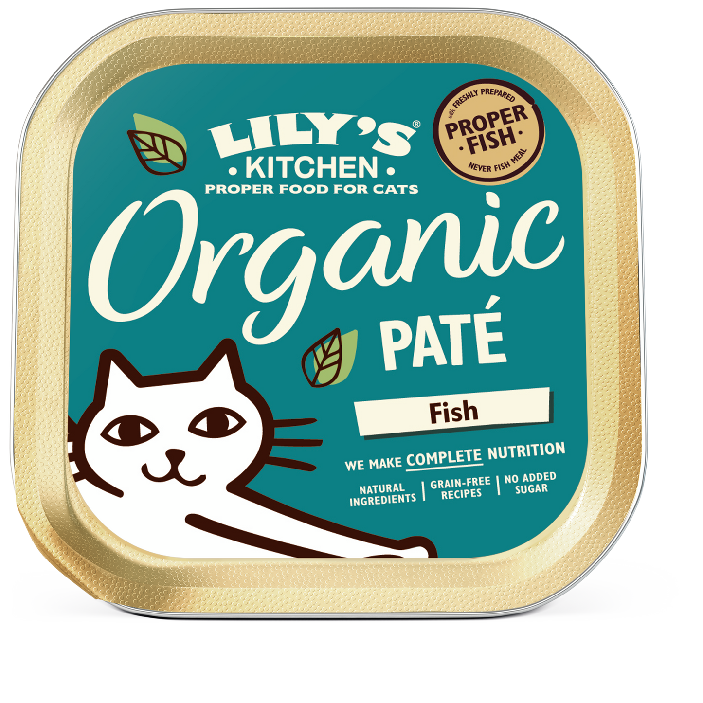 Lily's Kitchen Organic Paté Vis in Kuipjes – Natvoer – 85 g