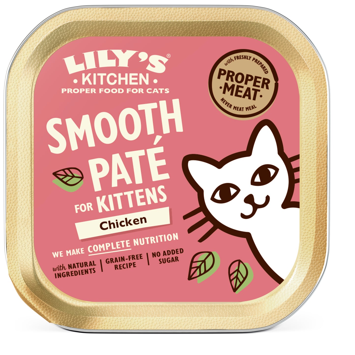 Lily's Kitchen Smooth Kitten Paté Kip in Kuipjes – Natvoer – 85 g