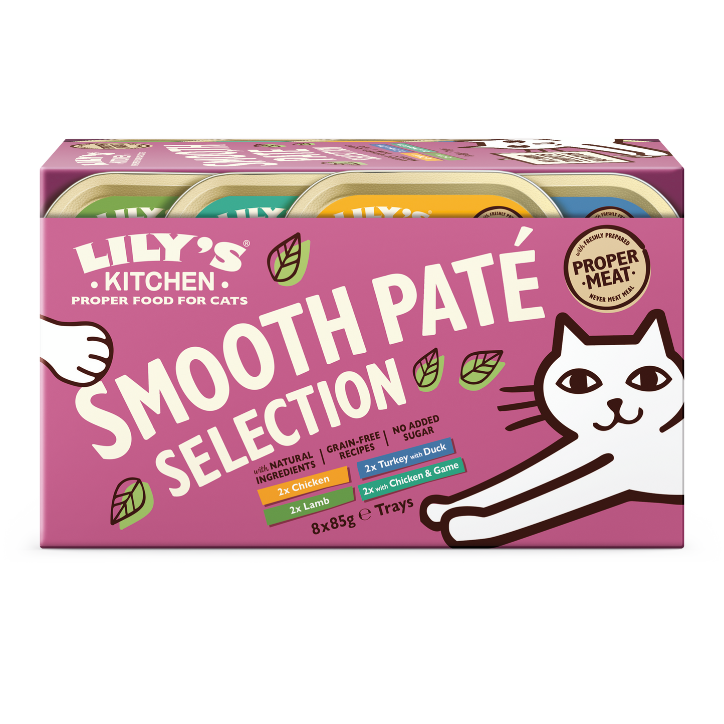 Lily's Kitchen Smooth Paté Selectie Variatiepack in Kuipjes – Natvoer – 8 × 85 g