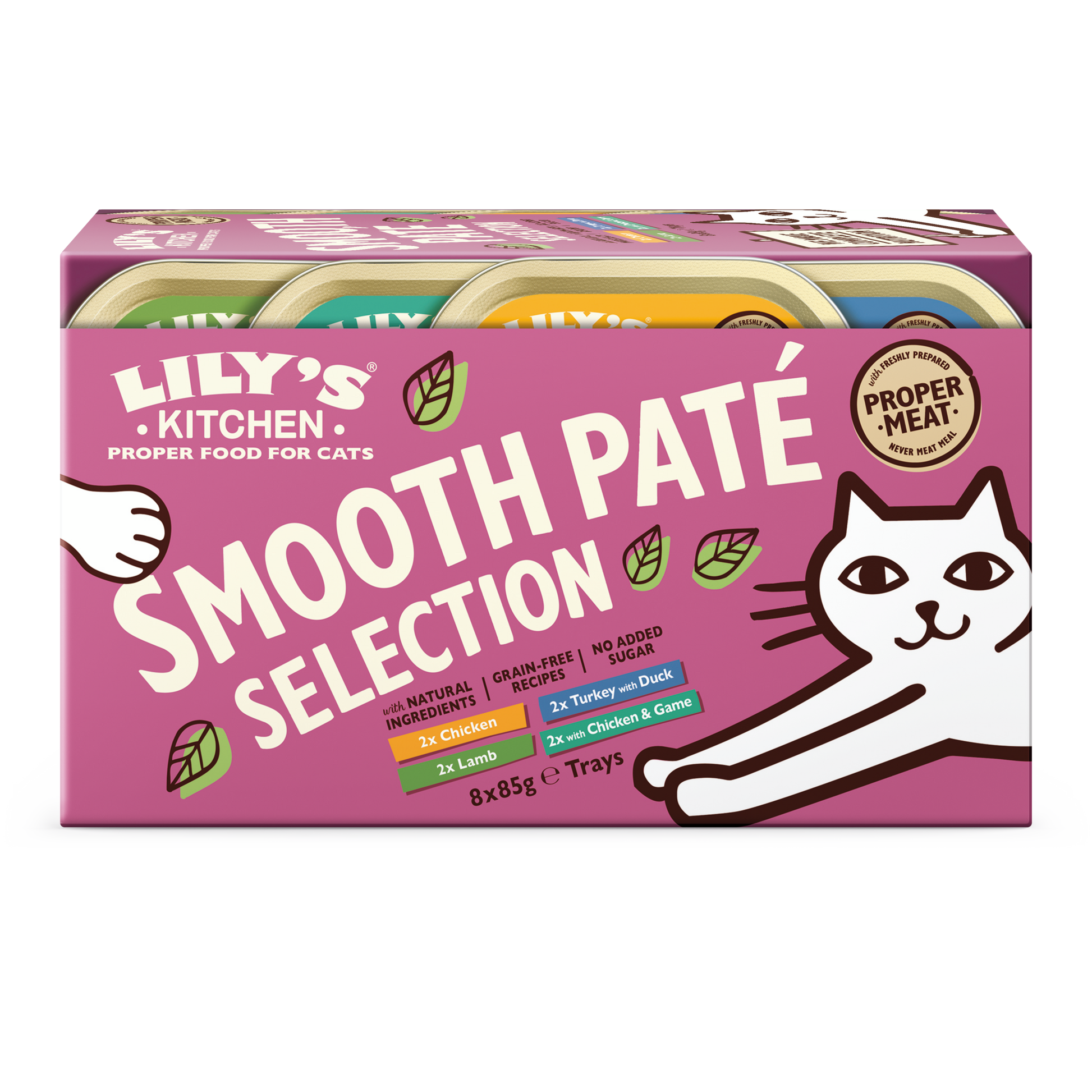 Lily's Kitchen Smooth Paté Selectie Variatiepack in Kuipjes – Natvoer – 8 × 85 g