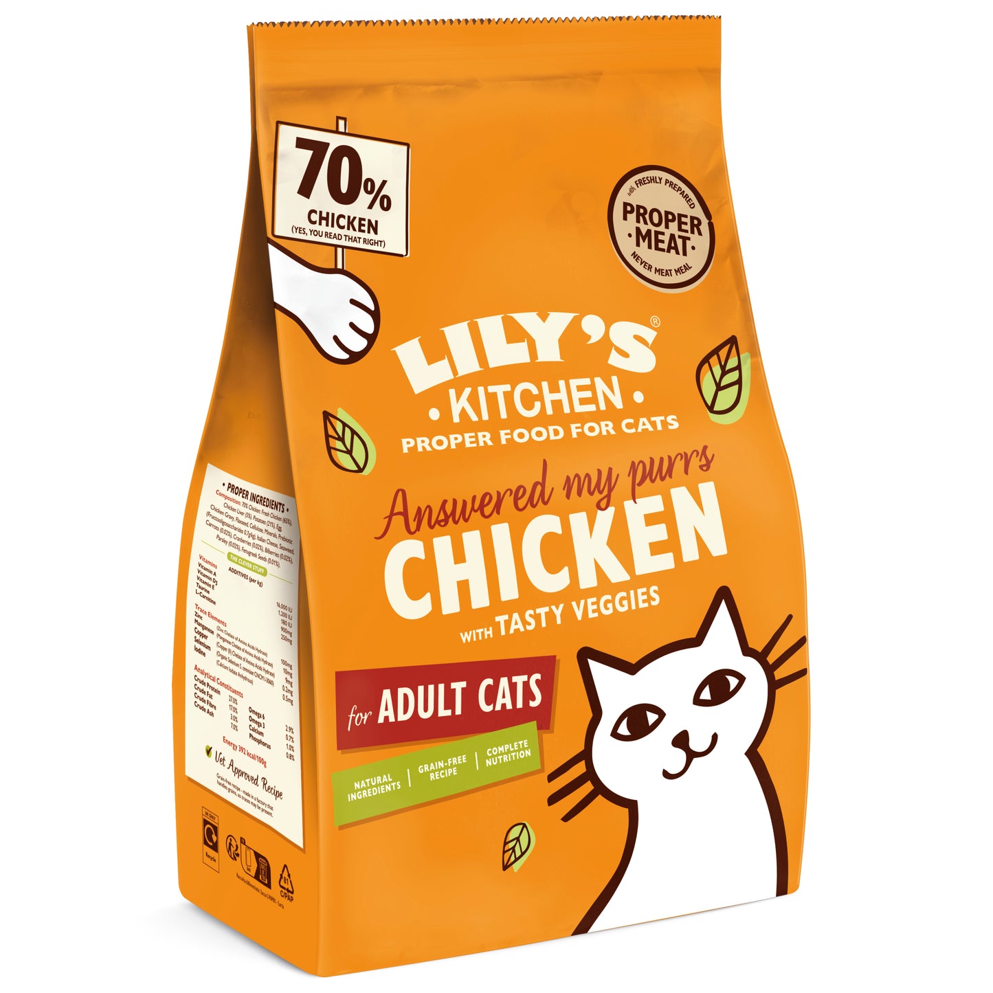 Lily's Kitchen Kip & Groenten – Droog Kattenvoer – 2 kg