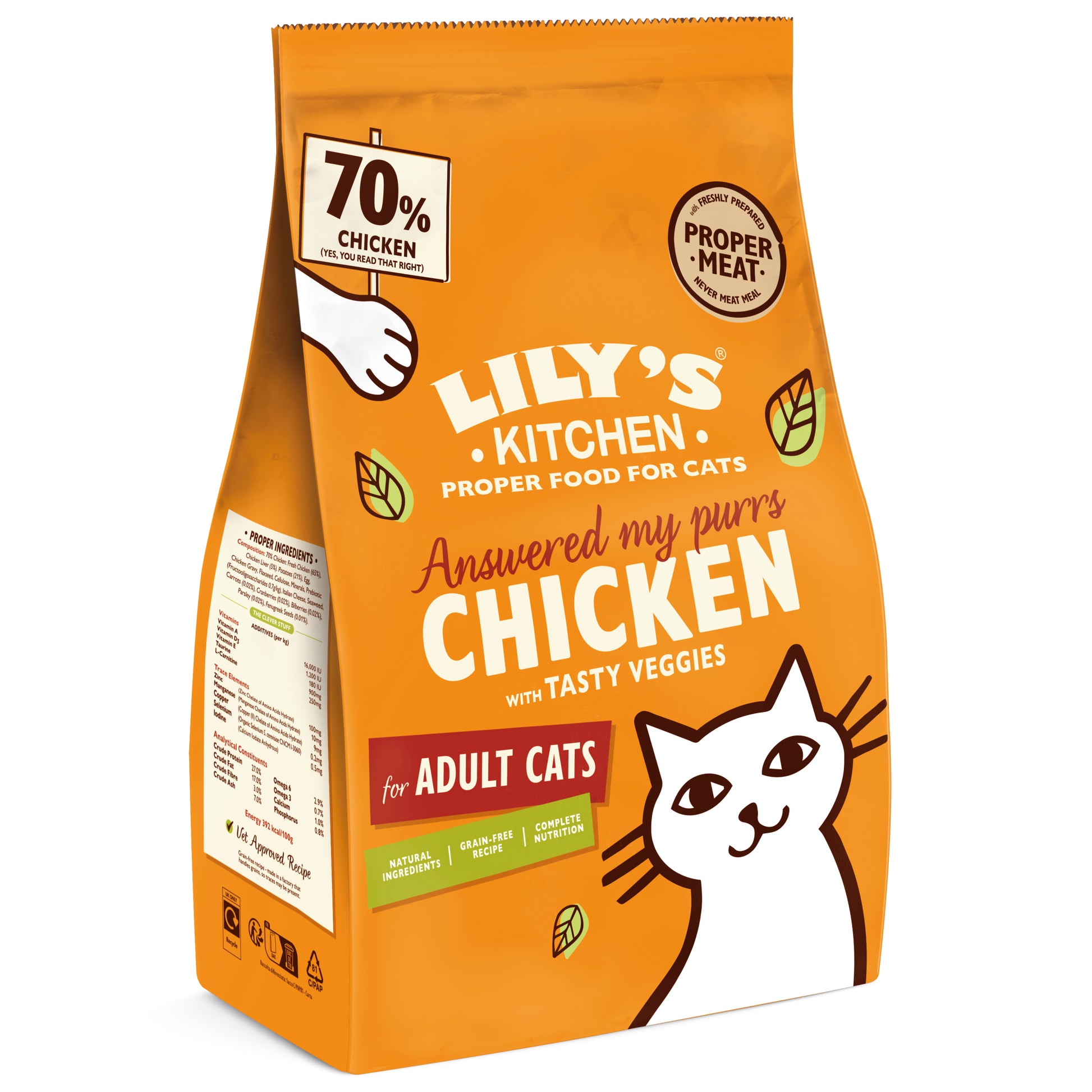 Lily's Kitchen Kip & Groenten – Droog Kattenvoer – 2 kg