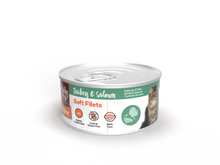 Hobby First Feline Blik Zachte Filets Kalkoen & Zalm – Nat Kattenvoer – 70 g