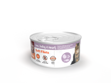 Hobby First Feline Blik Zachte Filets Tonijn & Kalkoen & Mossel – Nat Kattenvoer – 70 g
