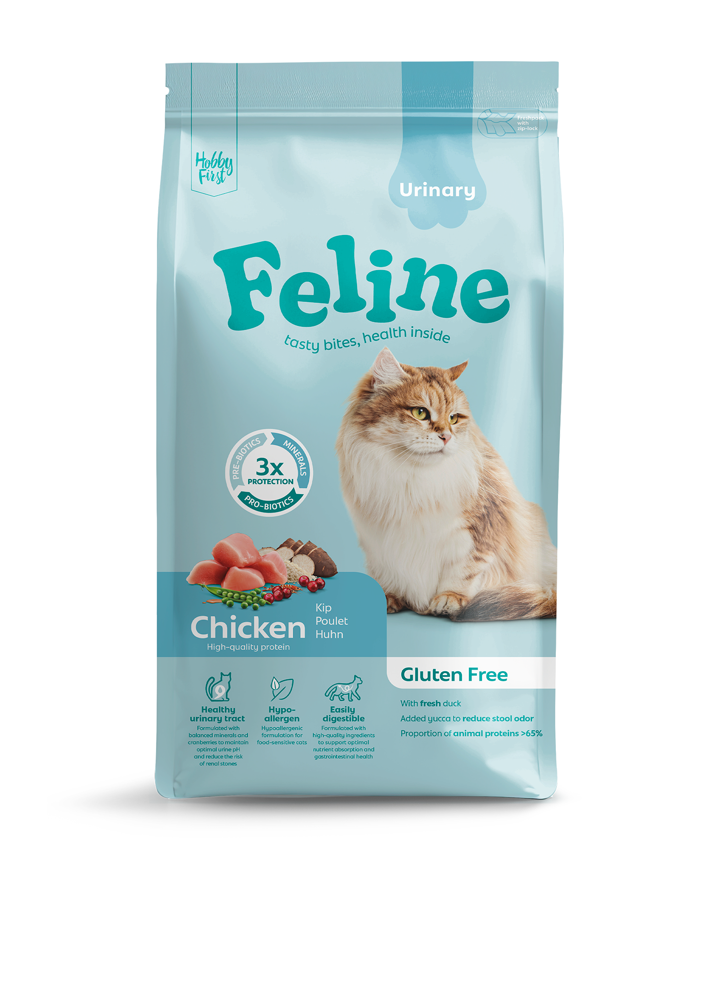 Hobby First Feline Sensitive Urinary – Droog Kattenvoer – 1,5 kg