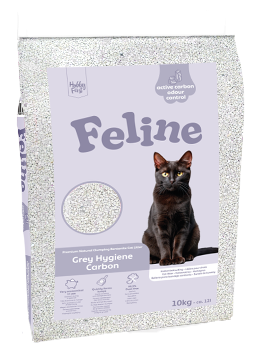 HobbyFirst Feline Grey Hygiene Carbon – 12 L