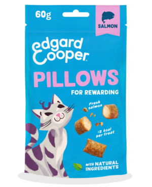 Edgard & Cooper Pillows Kattensnack Zalm – 60 g – productafbeelding
