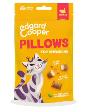 Edgard & Cooper Pillows Kattensnack Kalkoen – 60 g – productafbeelding