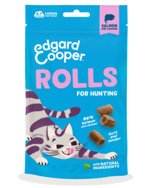 Edgard & Cooper Rolls Kattensnack Zalm – 45 g – productafbeelding