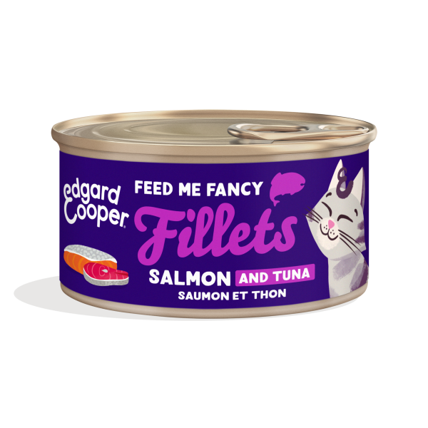 Edgard & Cooper Kat Filets Zalm & Tonijn – Nat Kattenvoer – 70 g