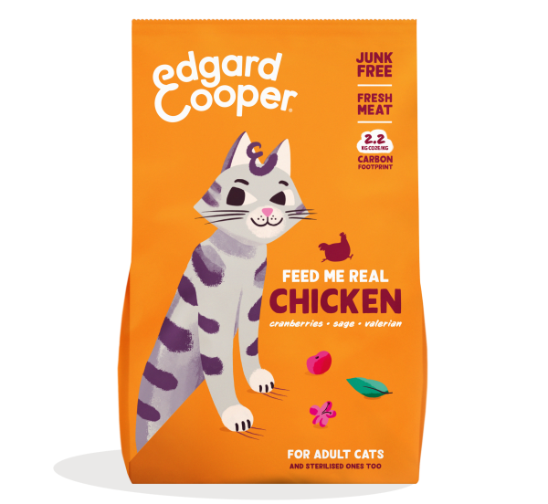 Edgard & Cooper Kat Adult Kip – Droog Kattenvoer – 2 kg
