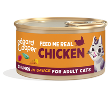 Edgard & Cooper Kat Adult Stukjes Kip – Nat Kattenvoer – 85 g