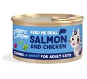 Edgard & Cooper Kat Adult Stukjes Zalm & Kip – Nat Kattenvoer – 85 g