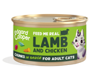 Edgard & Cooper Kat Adult Stukjes Lam & Kip – Nat Kattenvoer – 85 g