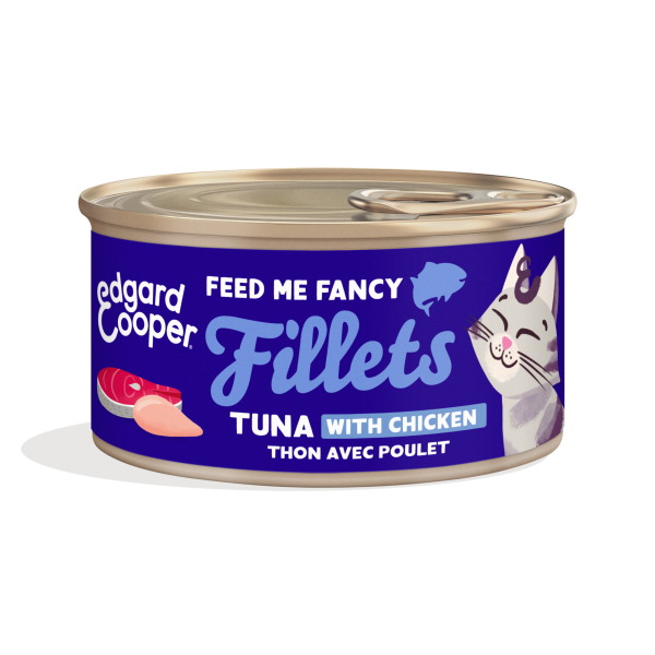 Edgard & Cooper Kat Filets Tonijn & Kip – Nat Kattenvoer – 70 g