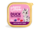 Edgard & Cooper Kat Kitten Paté Eend & Kip – Nat Kattenvoer – 85 g