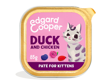 Edgard & Cooper Kat Kitten Paté Eend & Kip – Nat Kattenvoer – 85 g