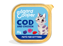 Edgard & Cooper Kat Kitten Paté Kabeljauw & Kip – Nat Kattenvoer – 85 g