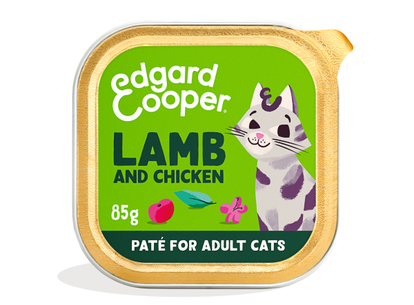 Edgard & Cooper Kat Adult Paté Lam & Kip – Nat Kattenvoer – 85 g