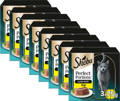 Sheba Perfect Portions luxe kip paté 48 x 37,5 g voordeelverpakking