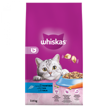 Whiskas 1+ Adult Tonijn 3,8kg verpakking droog kattenvoer
