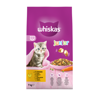 Whiskas kittens kip droogvoer 7 kg verpakking