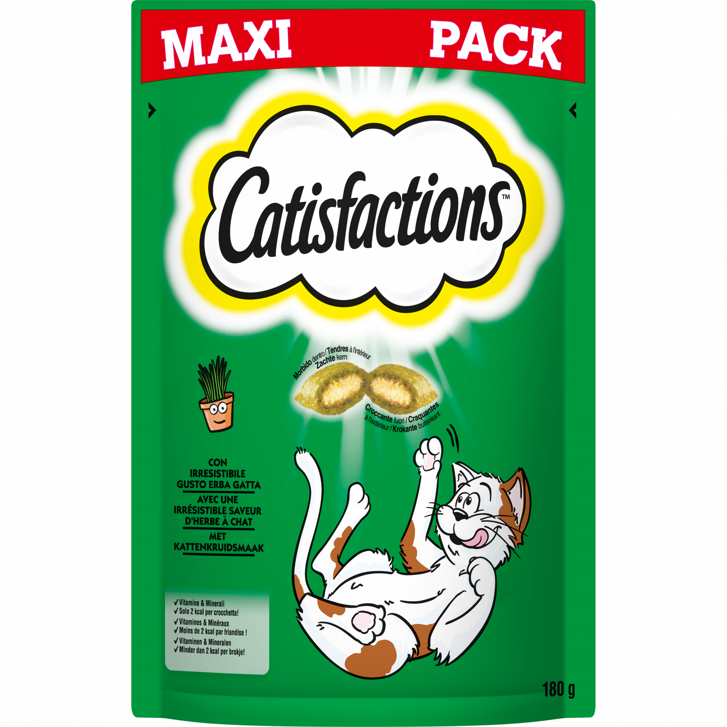 Catisfactions catnip 180gr – kattensnacks met kattenkruid
