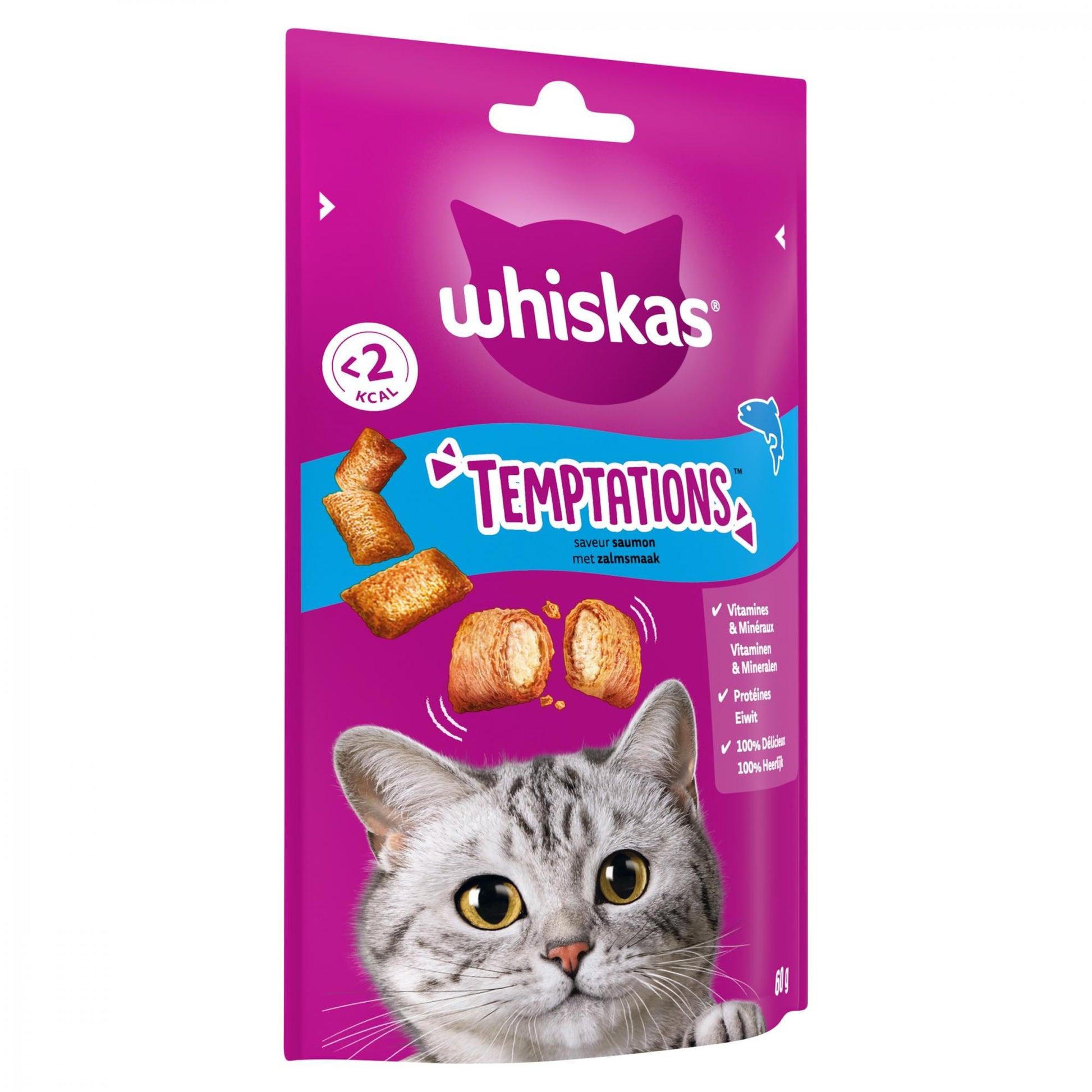 Whiskas Temptations Zalm 60gr