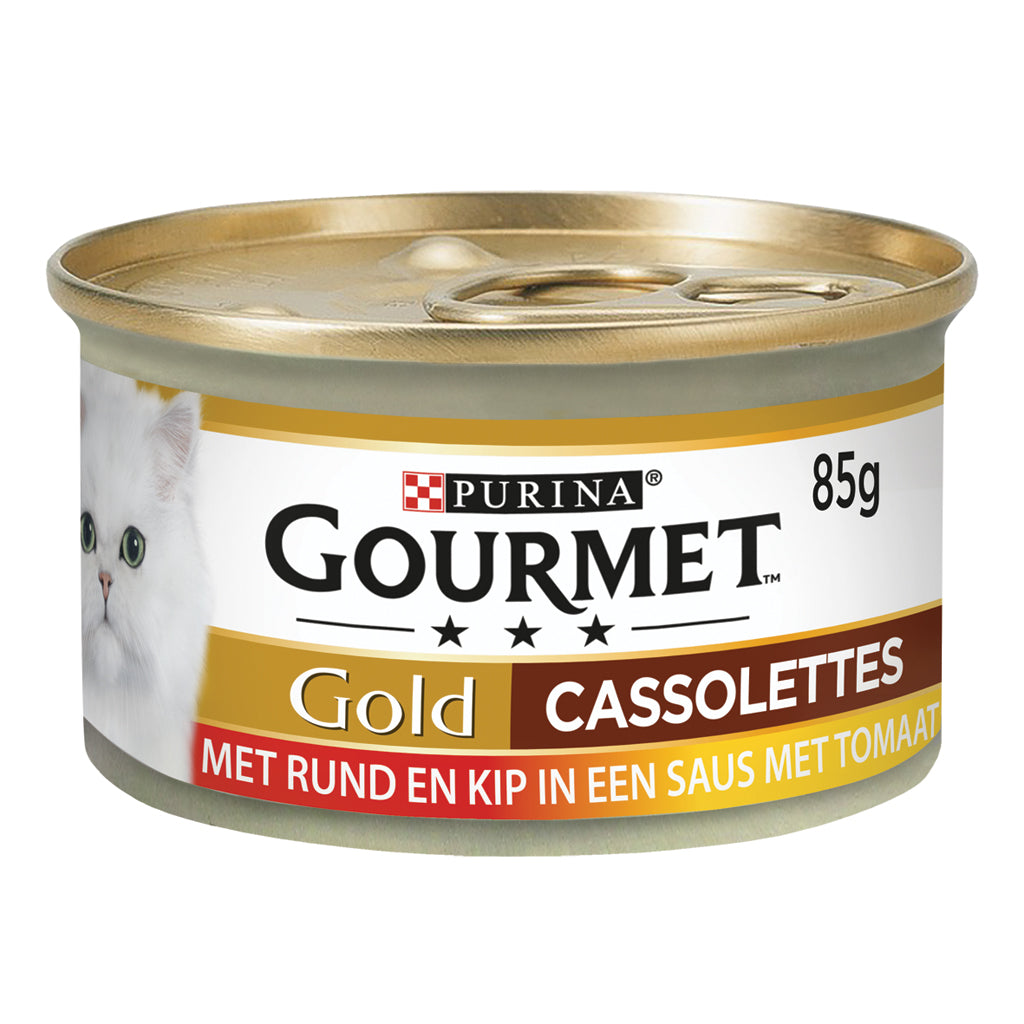 Gourmet Gold Blik Cassolettes – Nat Kattenvoer – 85 g