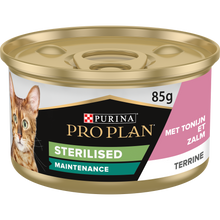 Pro Plan sterilised paté zalm tonijn 85gr – nat kattenvoer