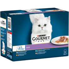 Gourmet Perle Duo rund en kip – nat kattenvoer in saus 12x85g