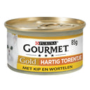 Gourmet Gold Blik Hartig Torentje Kip & Wortel – Nat Kattenvoer – 85 g