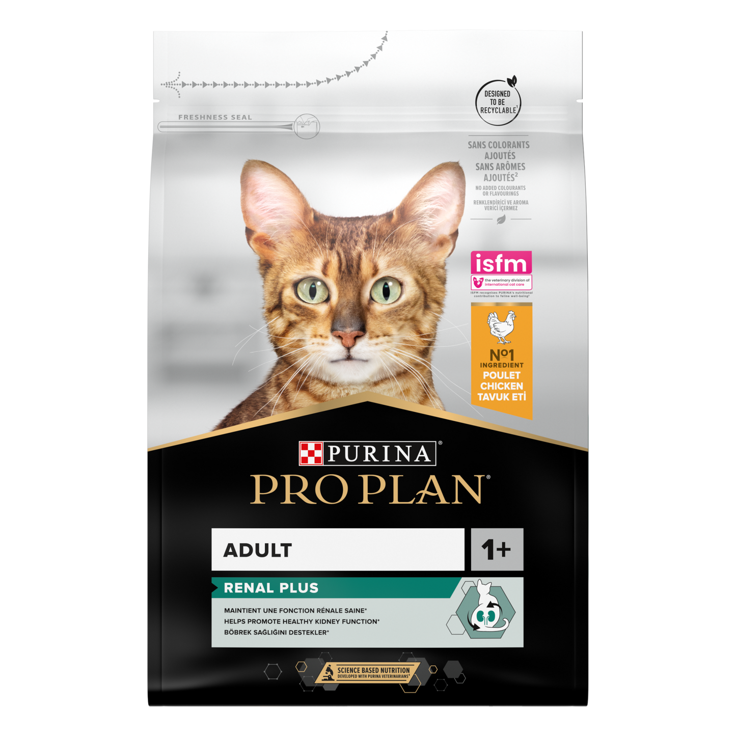 Pro Plan adult renal plus kip 3kg – droog kattenvoer
