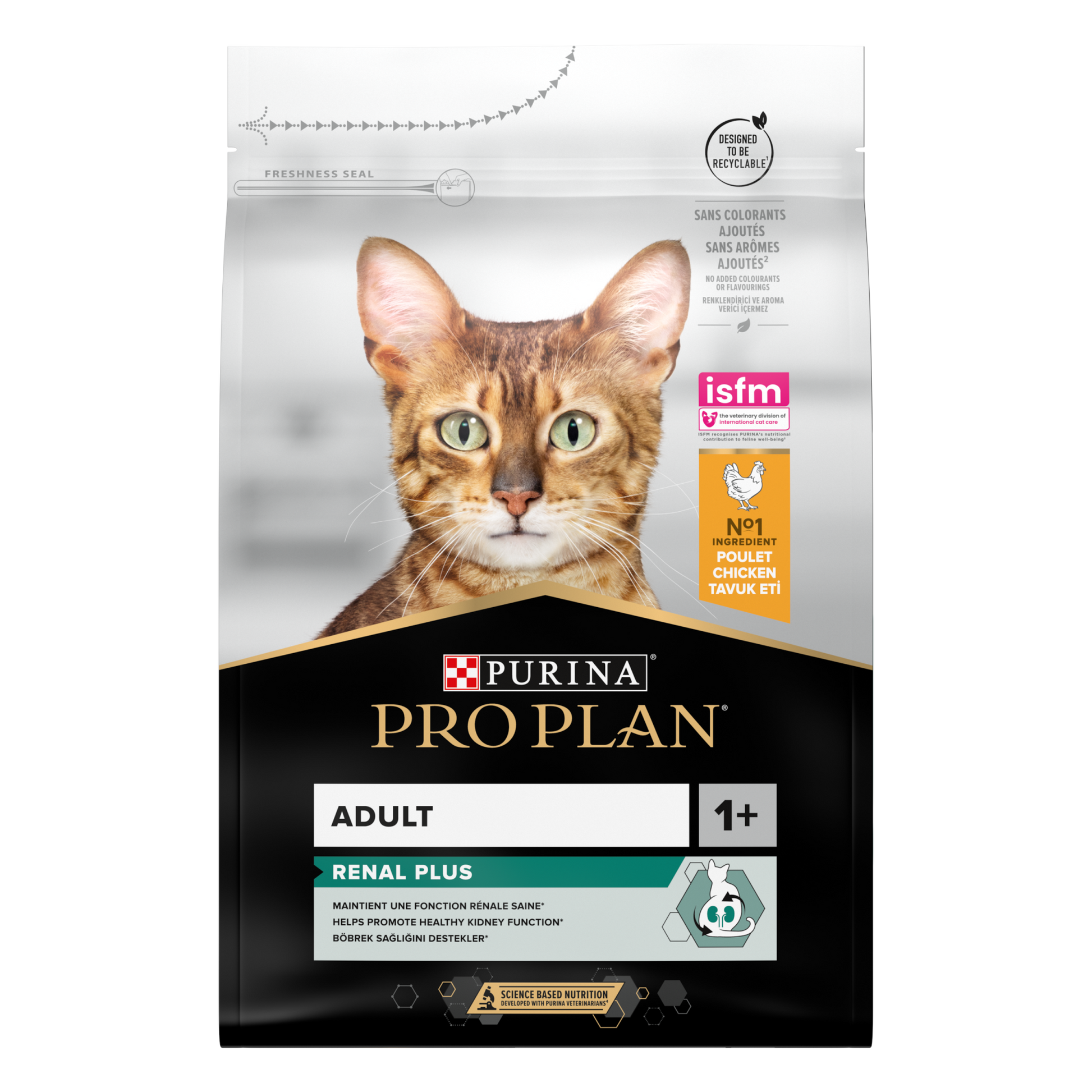 Pro Plan adult renal plus kip 3kg – droog kattenvoer

