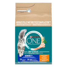 Purina ONE Senior Kip droog kattenvoer 3 kg verpakking voorkant