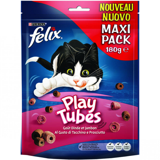 Felix Play Tubes kalkoen en ham 180gr kattensnack