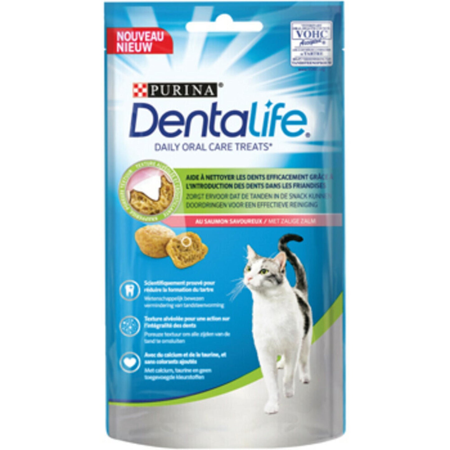 Purina DENTALIFE zalm 40gr – gebitsverzorgende kattensnacks