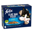 Felix Elke Dag Feest vis selectie in gelei 12 x 85 g kattenvoer