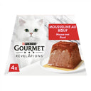 Gourmet Revelations Mousse Rund 4x57g mousse met rund voor katten