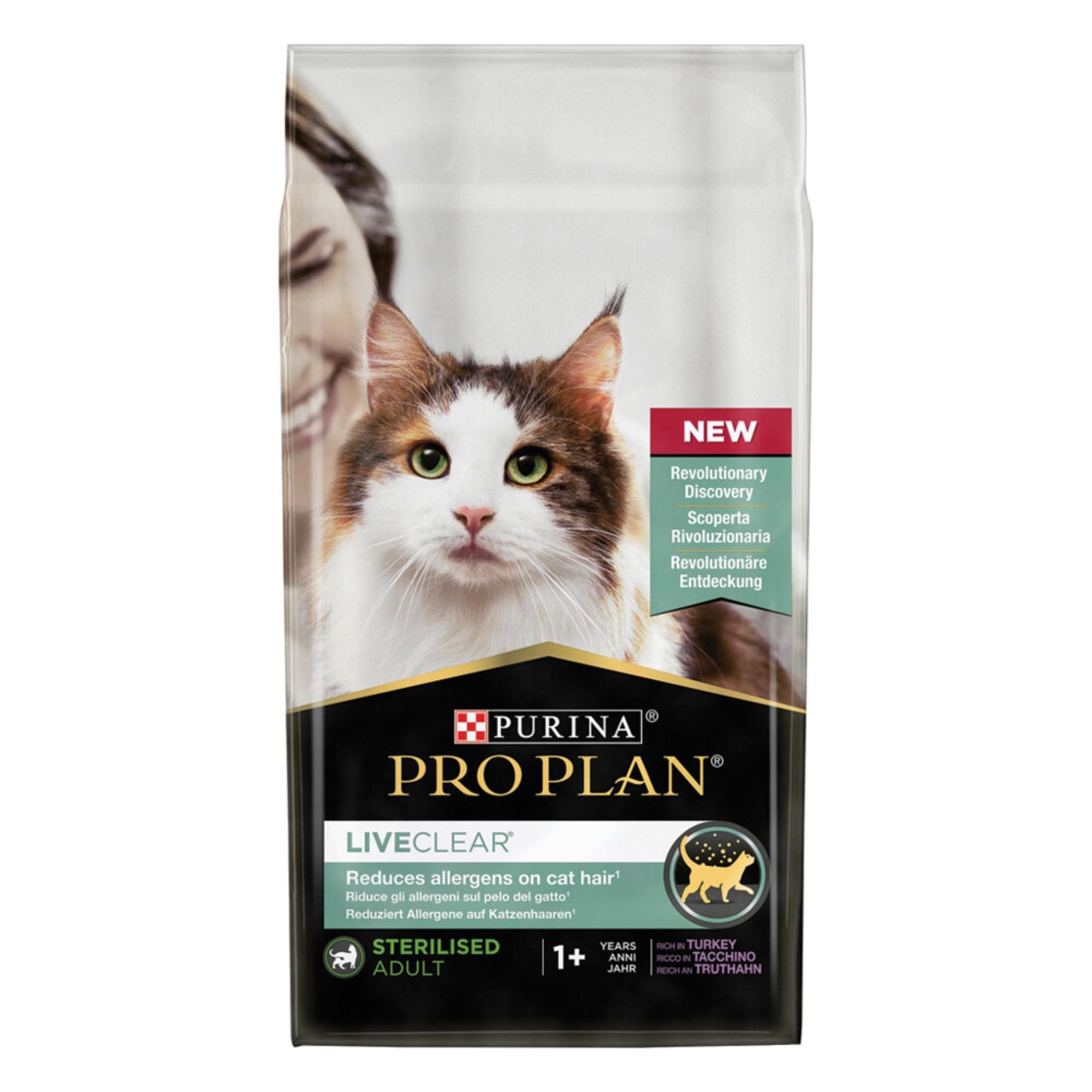 Pro Plan LiveClear sterilised kalkoen 1,4kg – droog kattenvoer