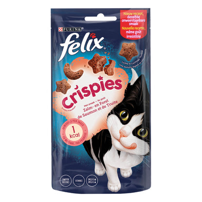 Felix Crispies salmon trout 45gr kattensnack