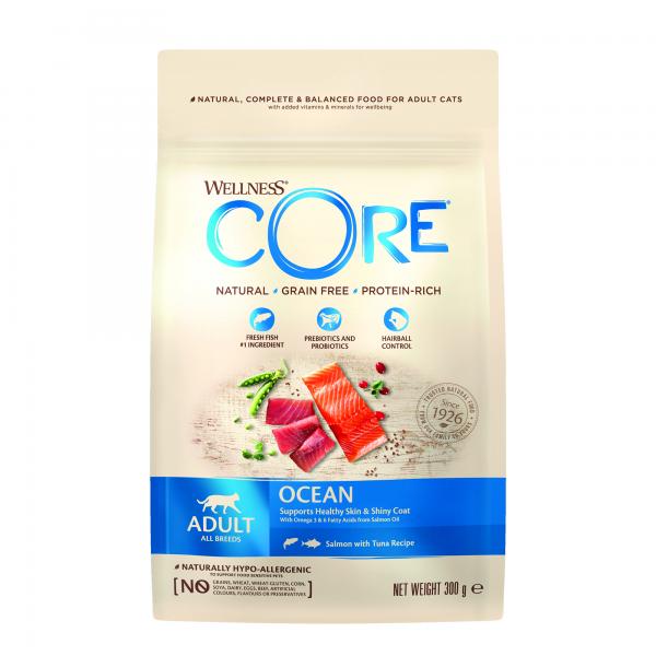 Wellness CORE Ocean Zalm & Tonijn – Droog Kattenvoer – 300 g