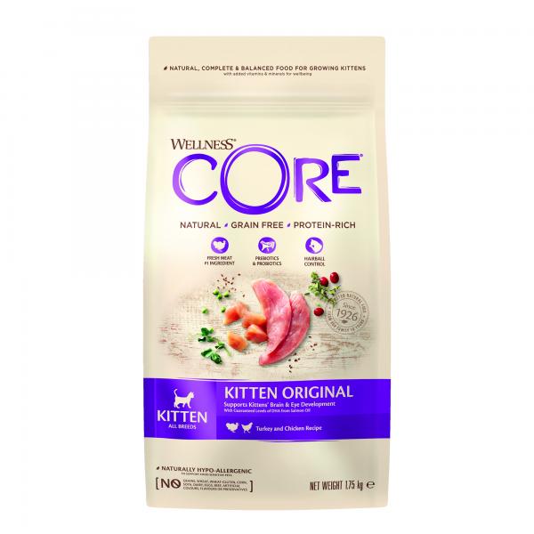 Wellness CORE Kitten Original Kalkoen & Kip – Droog Kattenvoer – 1,75 kg