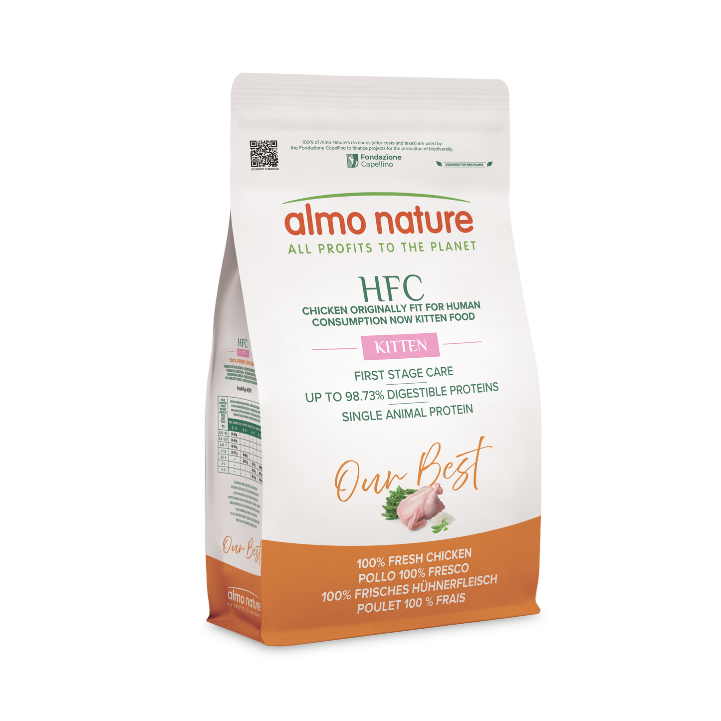 Almo Nature HFC Our Best Kitten Kip – Droog Kattenvoer – 1,2 kg
