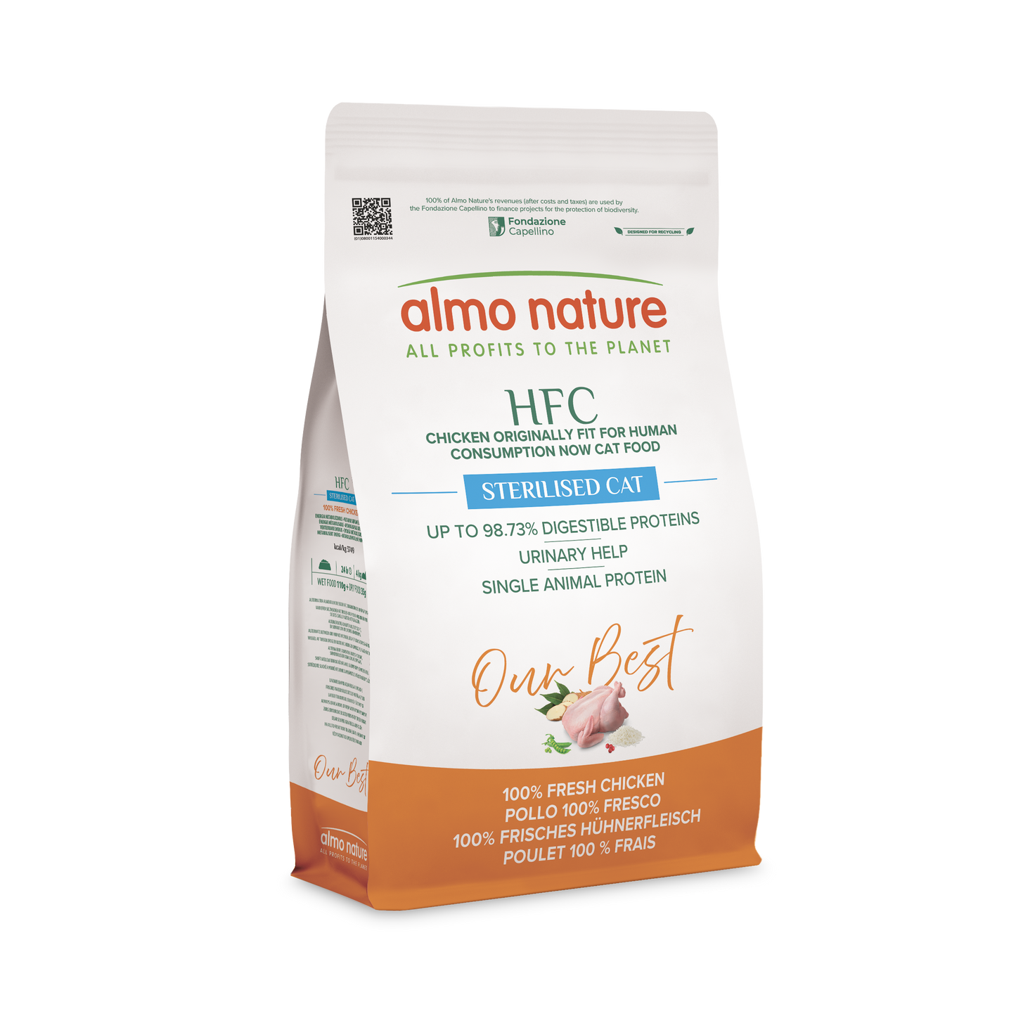 Almo Nature HFC Our Best Adult Gesteriliseerd Kip – Droog Kattenvoer – 1,2 kg