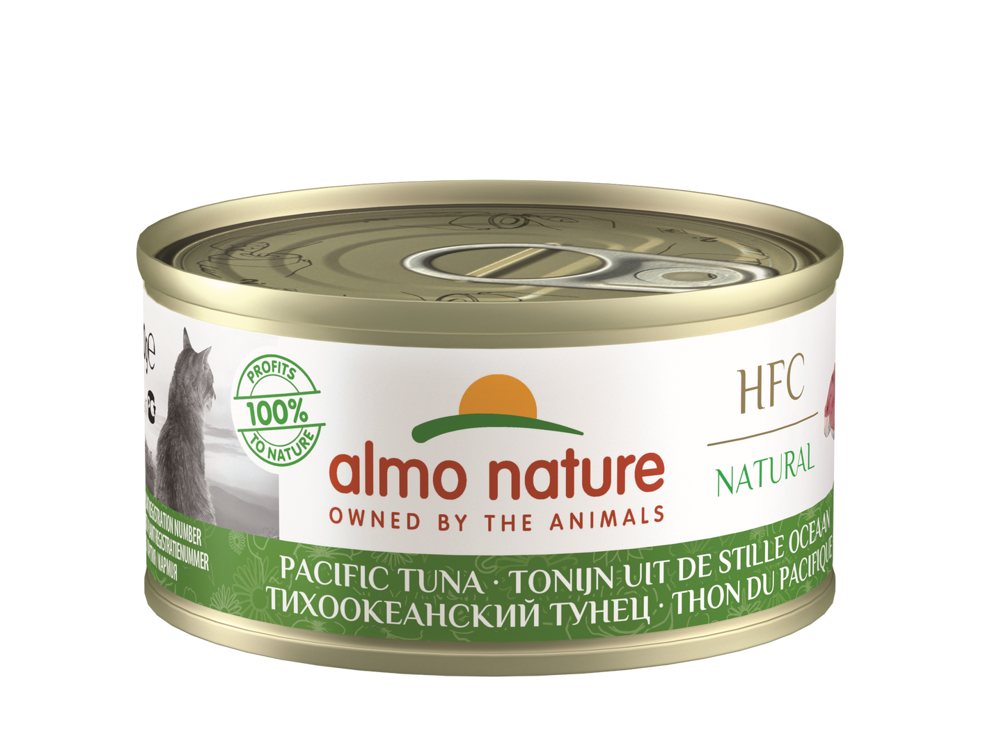 Almo Nature HFC Blik Natural Stille Oceaan Tonijn – Nat Kattenvoer – 70 g