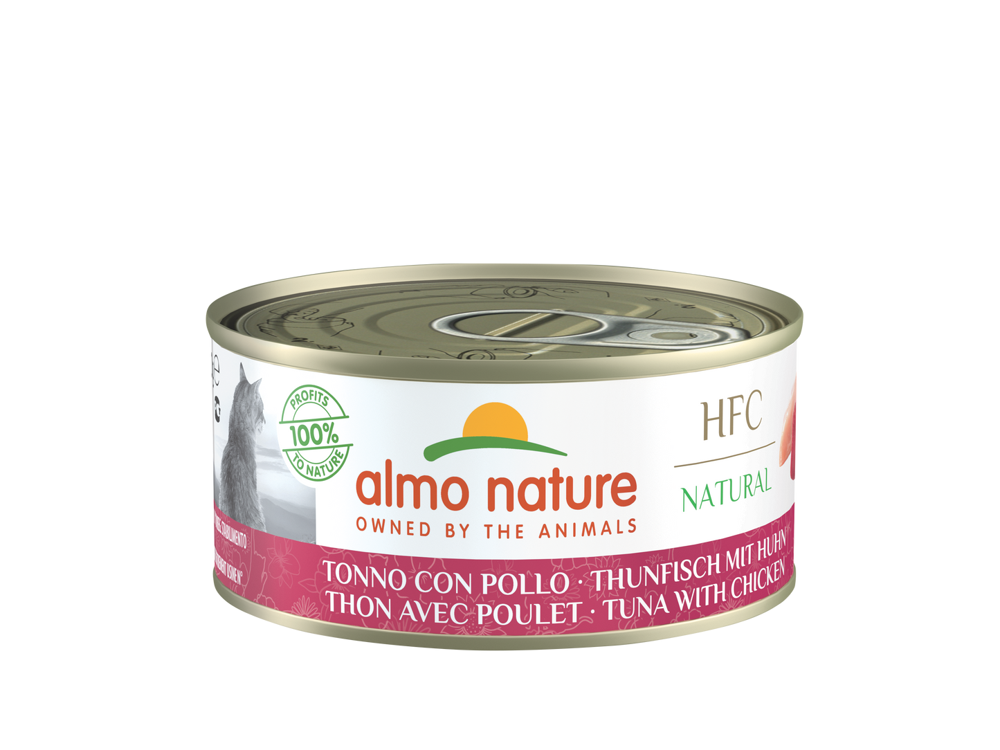 Almo Nature HFC Blik Natural Tonijn & Kip – Nat Kattenvoer – 150 g