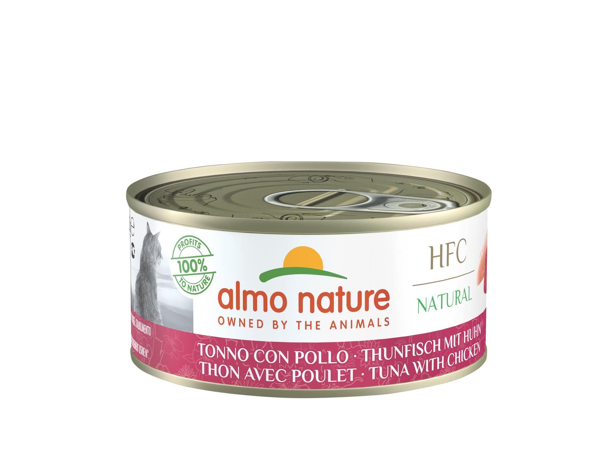 Almo Nature HFC Blik Natural Tonijn & Kip – Nat Kattenvoer – 150 g